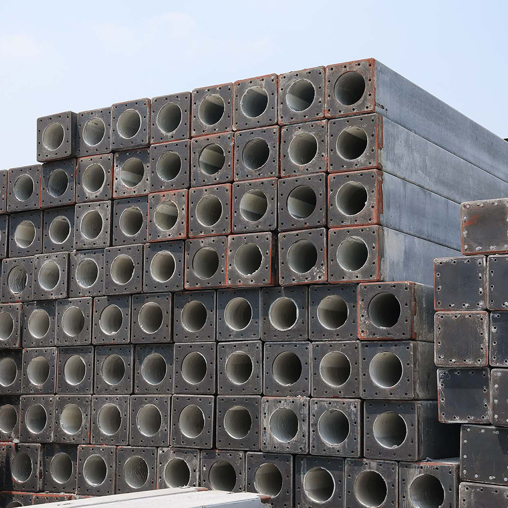 Pieux carrés en béton